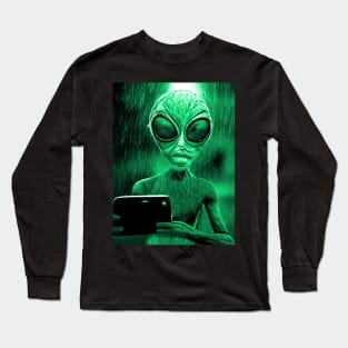 Alien Invasion Sci-fi Space Planet X Long Sleeve T-Shirt